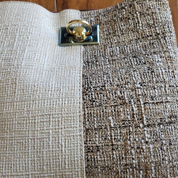 Womens Rattan Woven Crossbody Handbag Brown And Beige Shoulder Bag Small Bag - Picture 2 of 9